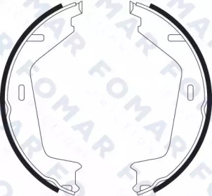 FOMAR FRICTION fo9061 -  Комплект тормозных колодок, стояночная тормозная система